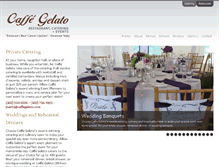 Tablet Screenshot of caffegelatocatering.com